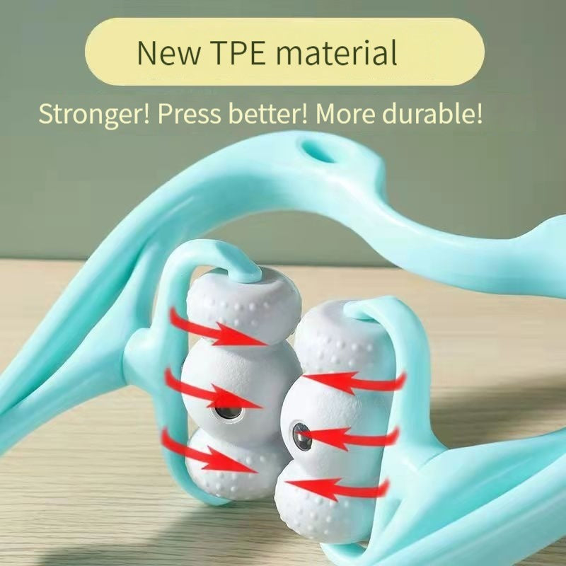Deep Tissue Manual neck massager 360 Degree Neck Roller With 96 Pressure Point