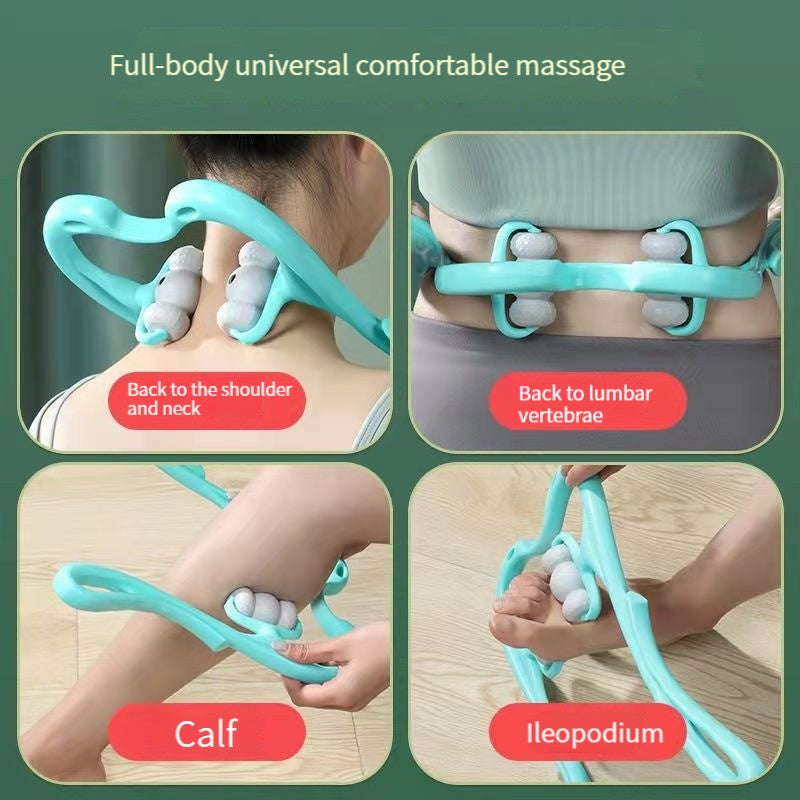 Deep Tissue Manual neck massager 360 Degree Neck Roller With 96 Pressure Point