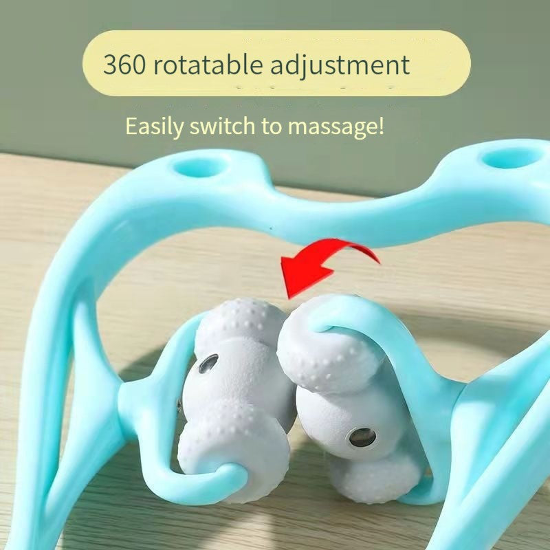 Deep Tissue Manual neck massager 360 Degree Neck Roller With 96 Pressure Point