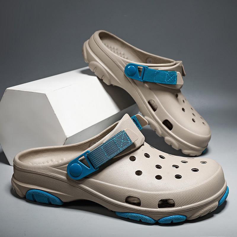 Thick Bottom Increased Closed Toe Coros Slippers