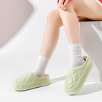 Winter Plush Indoors Slippers for Women's - Rhombus Design