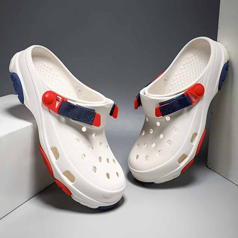 Thick Bottom Increased Closed Toe Coros Slippers