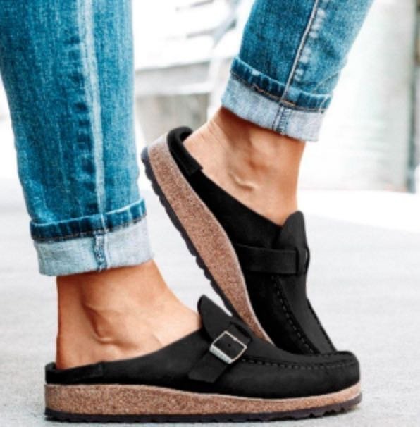 Frosted Suede Slippers