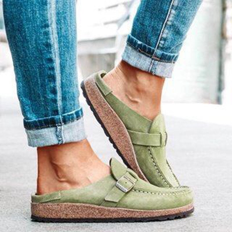 Frosted Suede Slippers