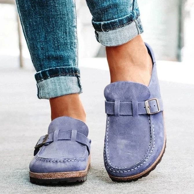 Frosted Suede Slippers