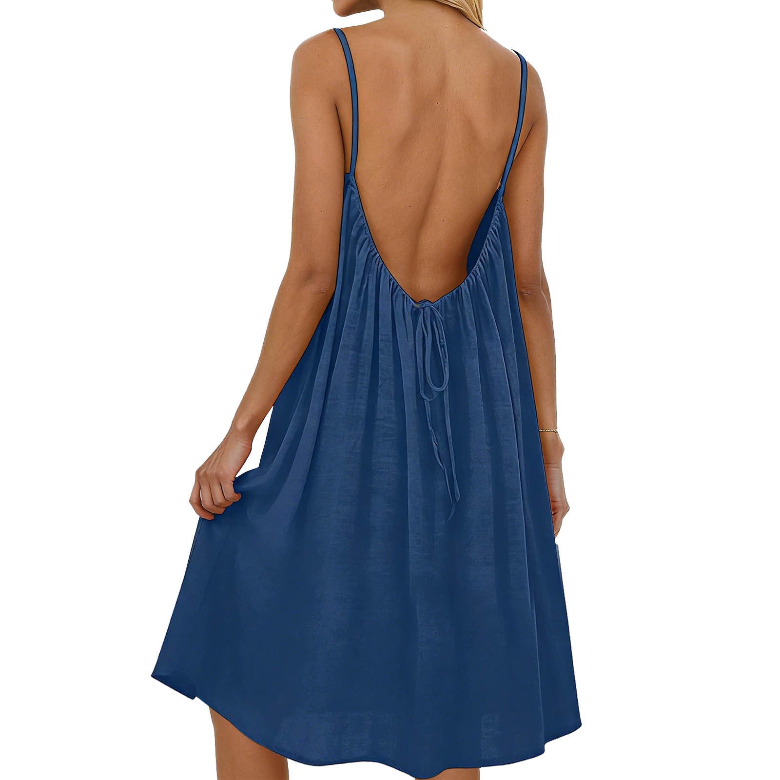 Ice Silk Linen Dress Plus-size Womens Fashion