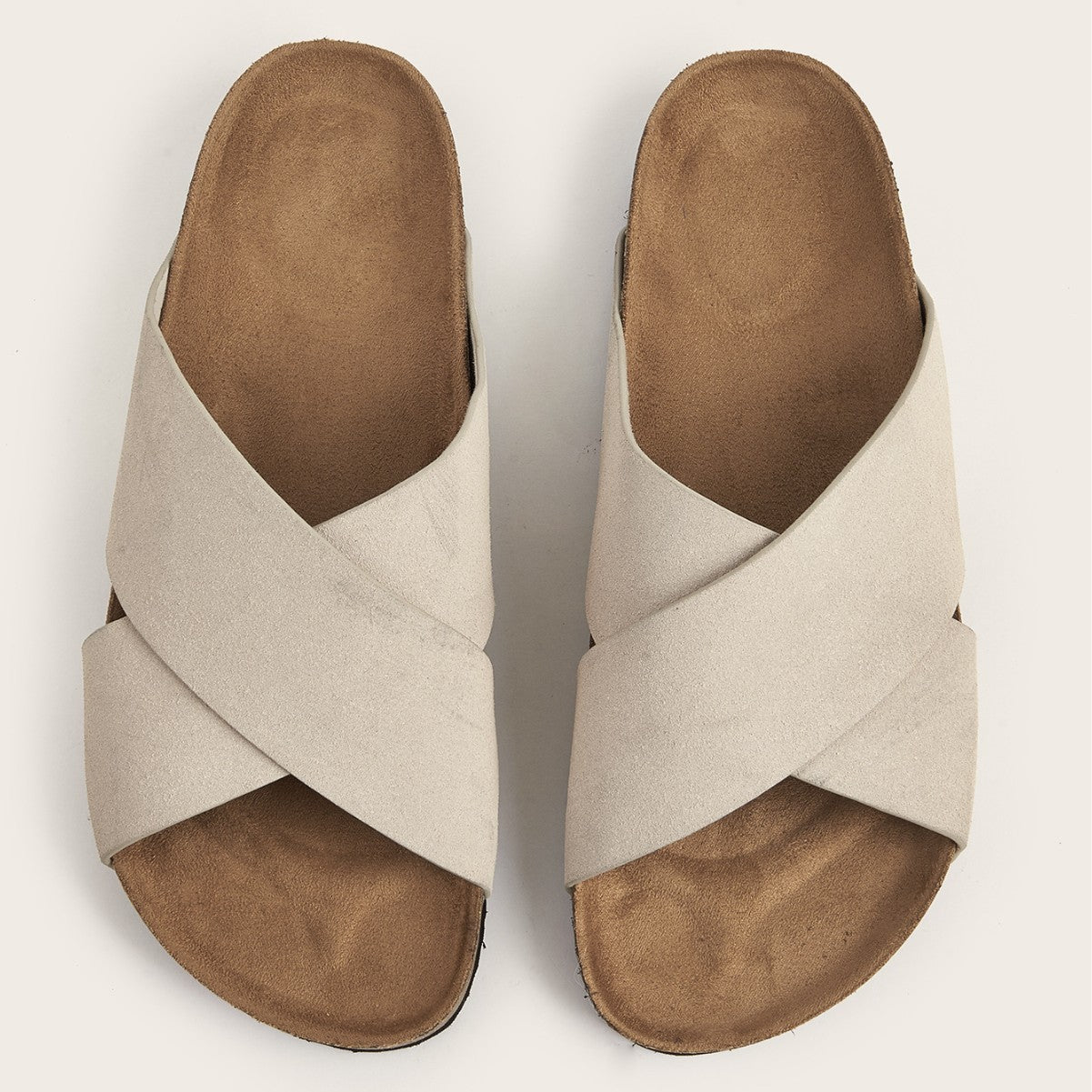Cross Roman Style Slip-on Flat Sandals