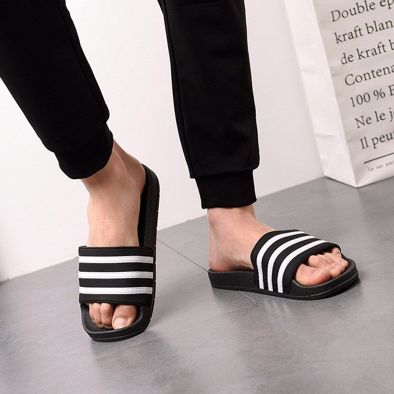 Home striped slippers