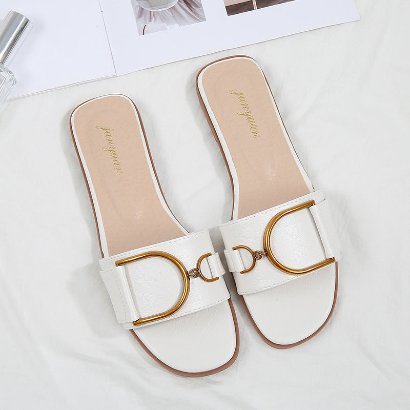 Flat Slippers Women's   Beach Seaside Fashion Sandals