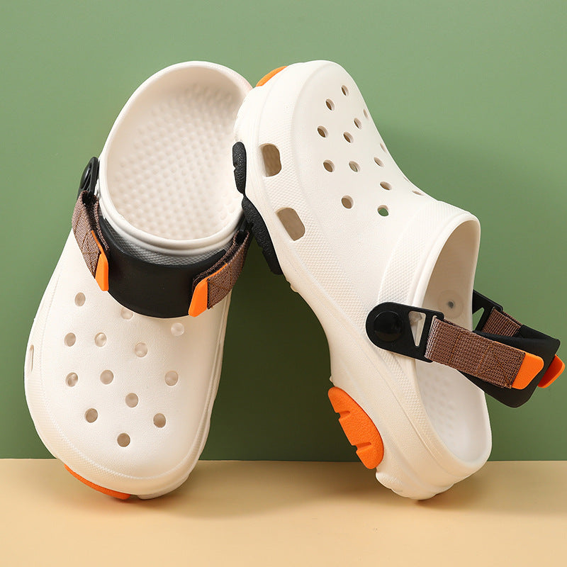 Thick Bottom Increased Closed Toe Coros Slippers