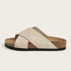 Cross Roman Style Slip-on Flat Sandals