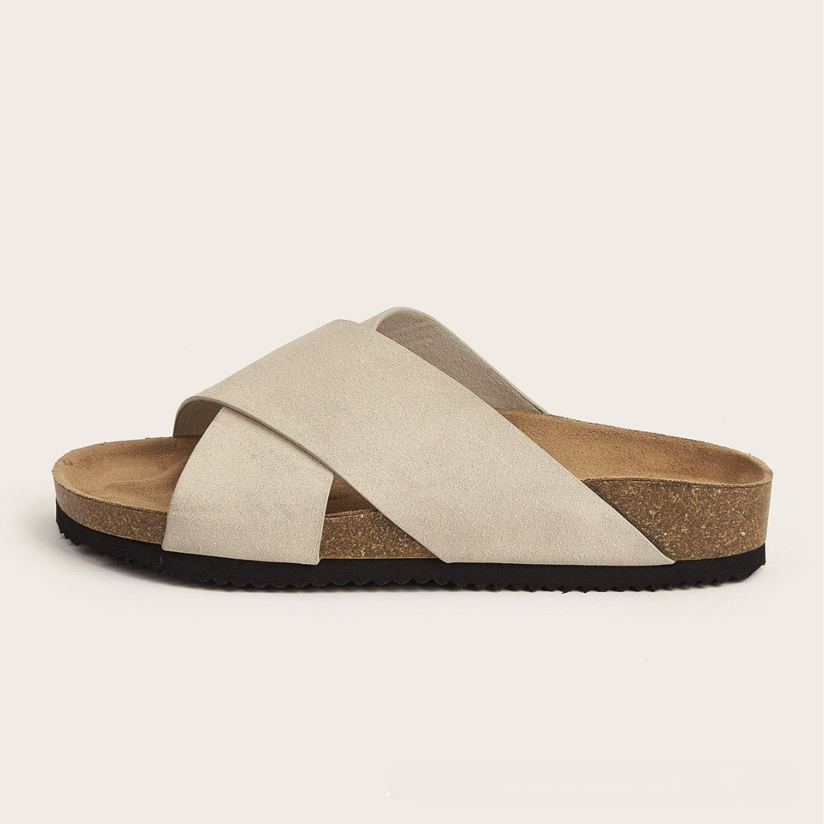 Cross Roman Style Slip-on Flat Sandals