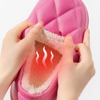 Winter Plush Indoors Slippers for Women's - Rhombus Design