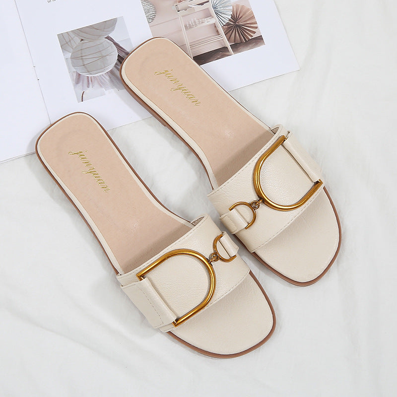 Flat Slippers Women's   Beach Seaside Fashion Sandals
