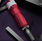 Portable Windproof Folding Umbrella with reflective stripes for night safety