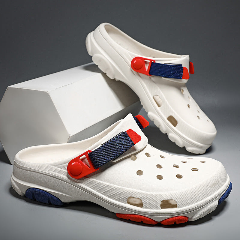 Thick Bottom Increased Closed Toe Coros Slippers
