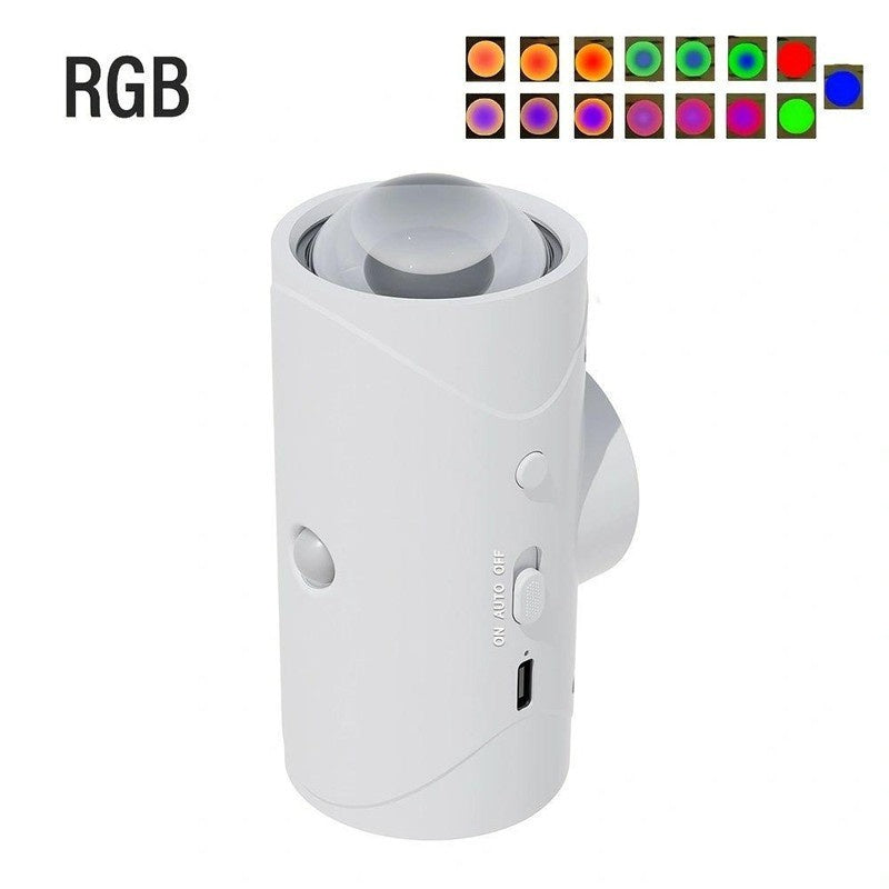 RGB Infrared Motion Sensor Lamp Smart Rechargeable