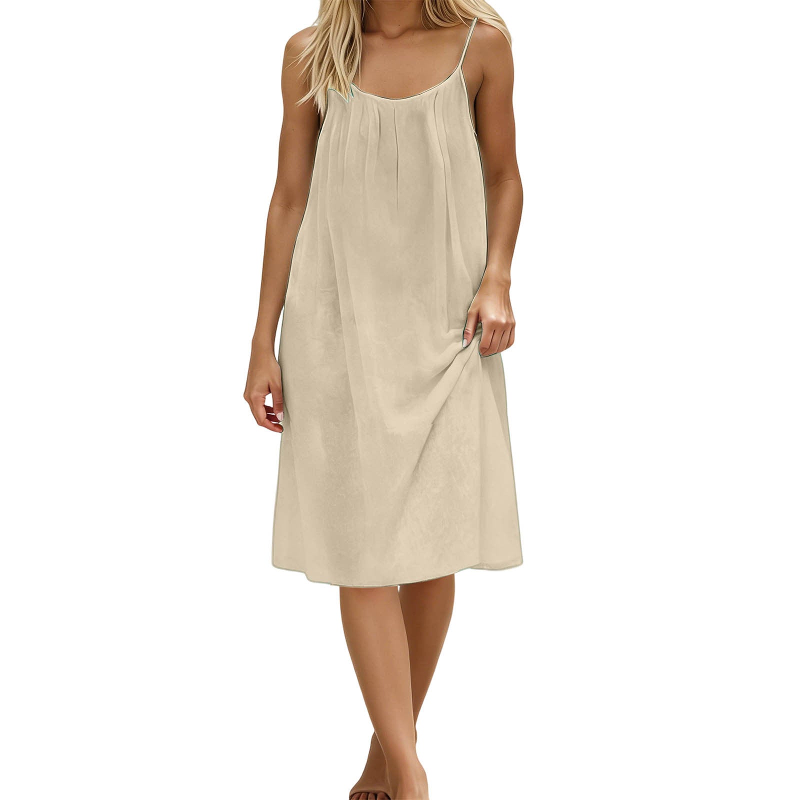 Ice Silk Linen Dress Plus-size Womens Fashion