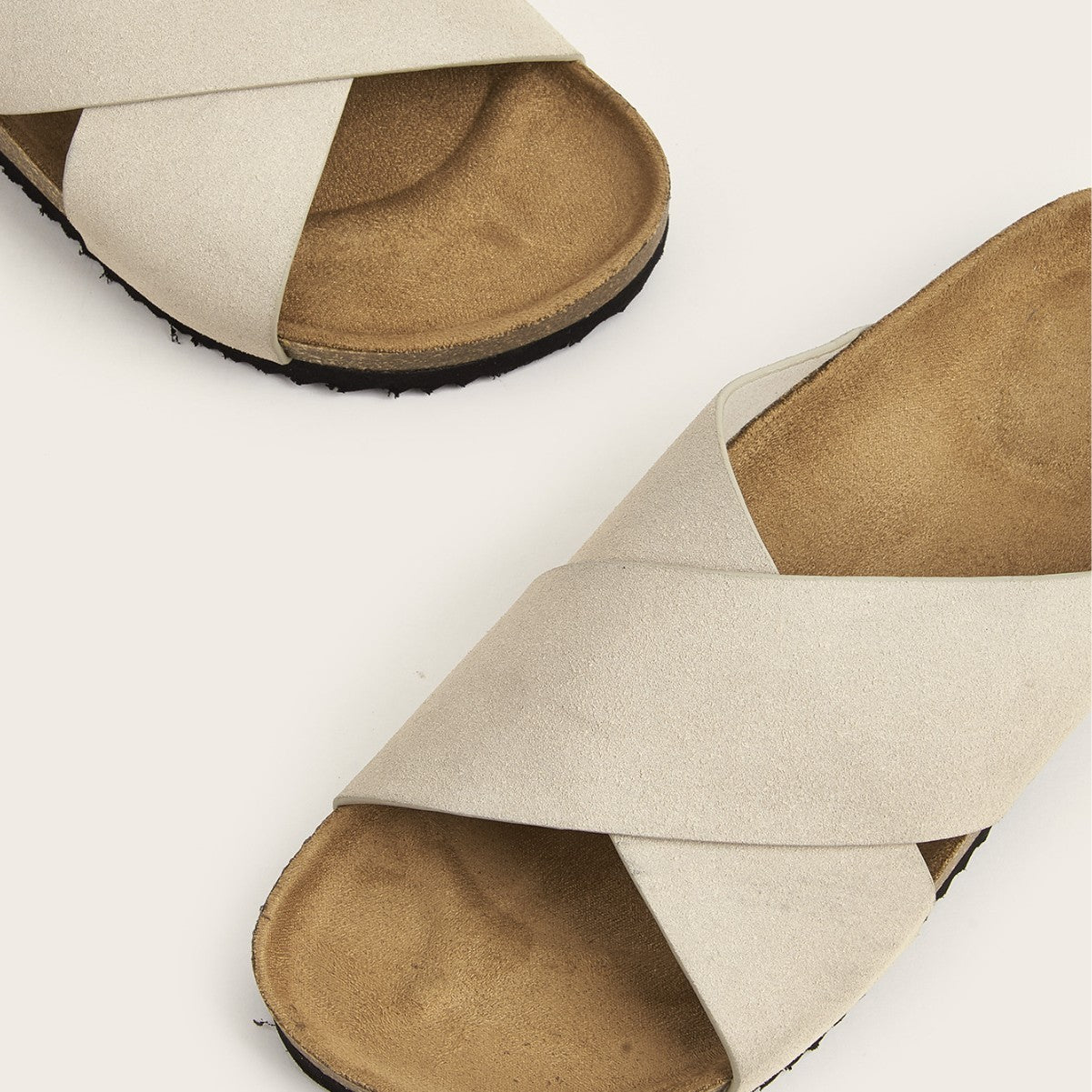Cross Roman Style Slip-on Flat Sandals