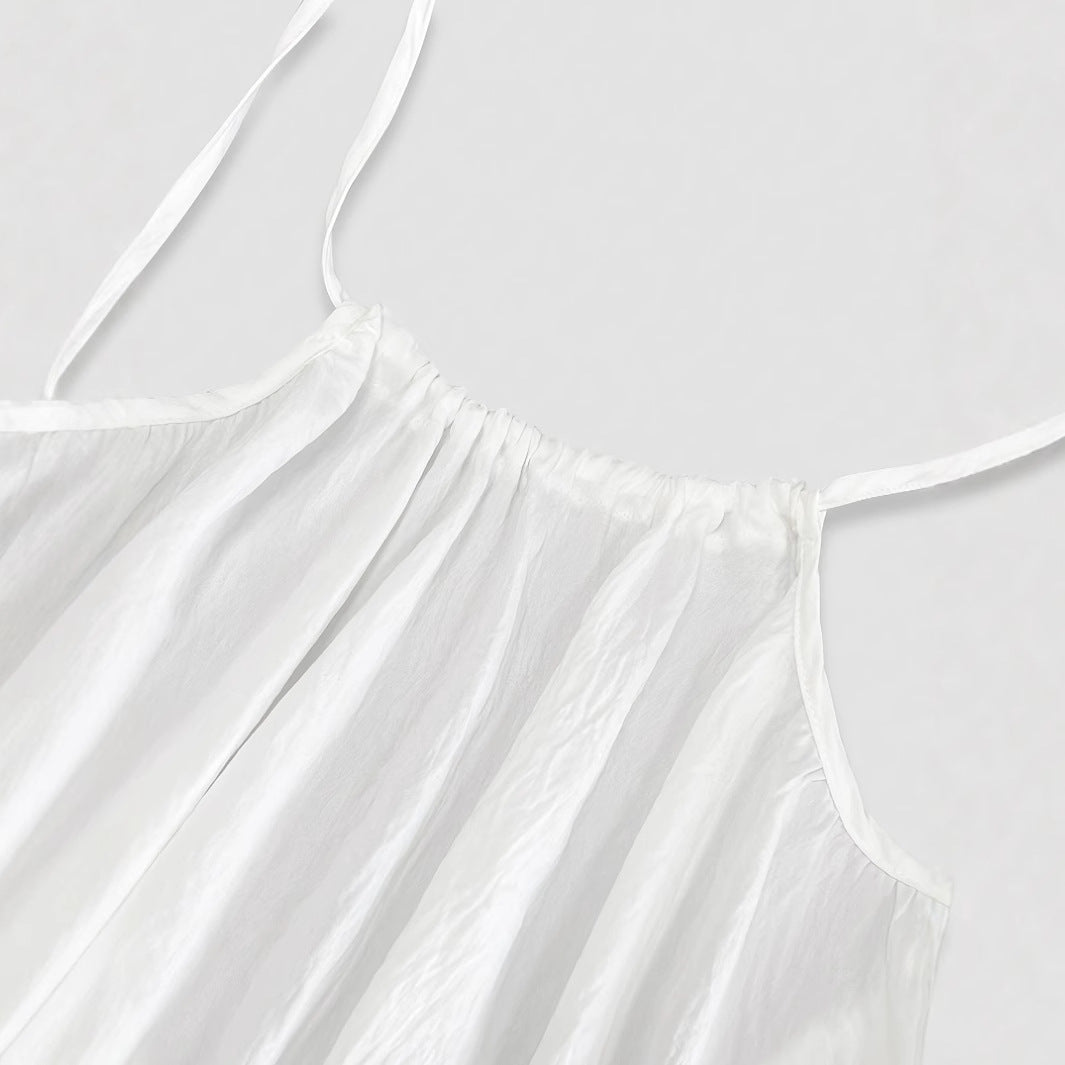 Women's Backless Loose Long Home Wear Nighty Dress