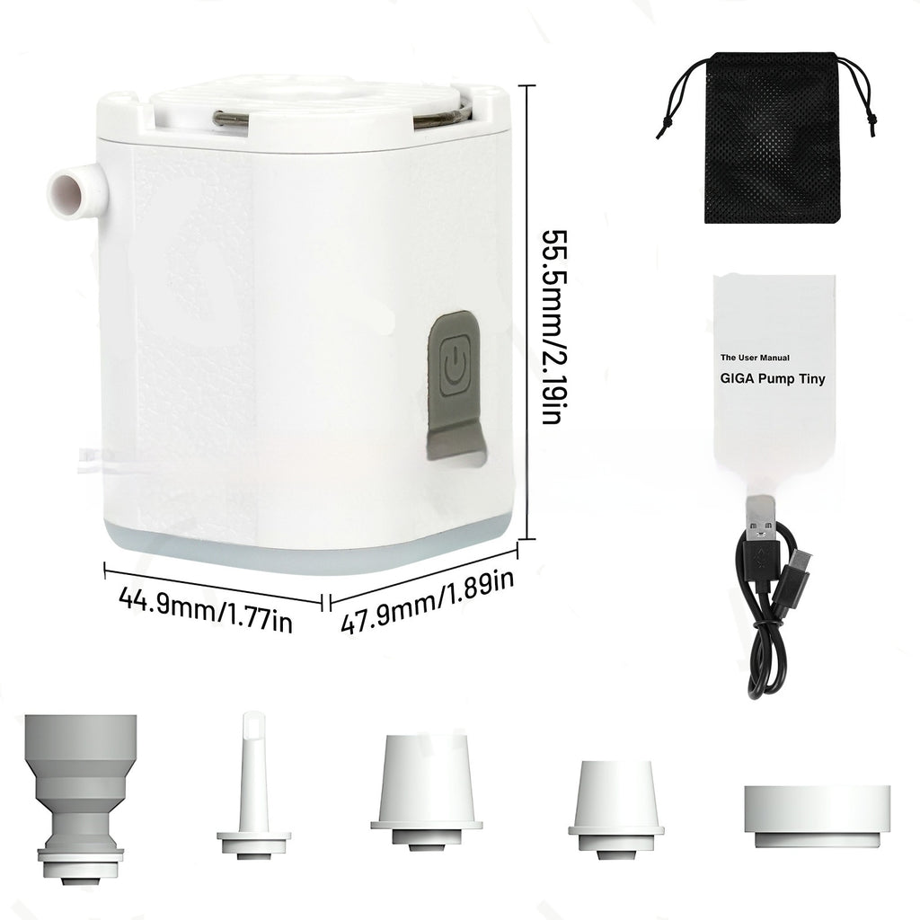 Outdoor Mini Portable air pump with light features