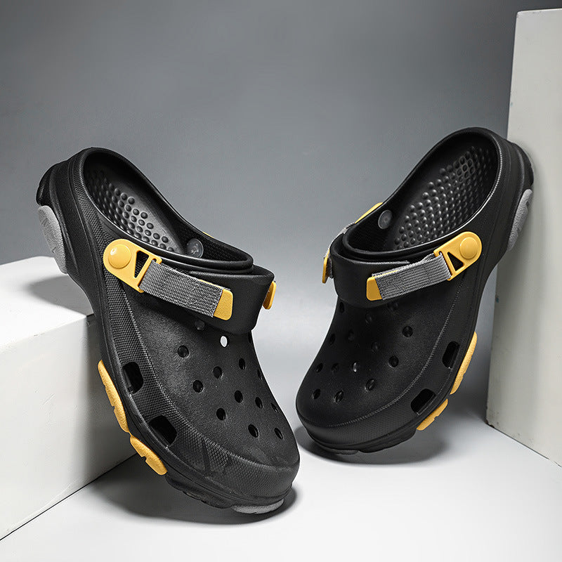 Thick Bottom Increased Closed Toe Coros Slippers