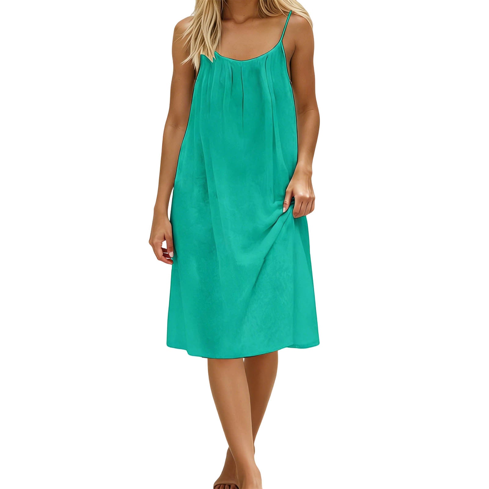 Ice Silk Linen Dress Plus-size Womens Fashion