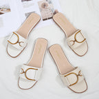 Flat Slippers Women's   Beach Seaside Fashion Sandals